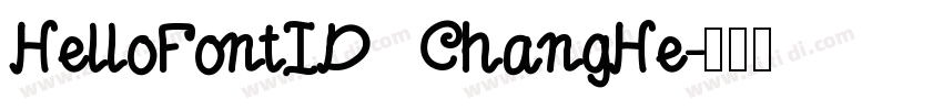HelloFontID ChangHe字体转换